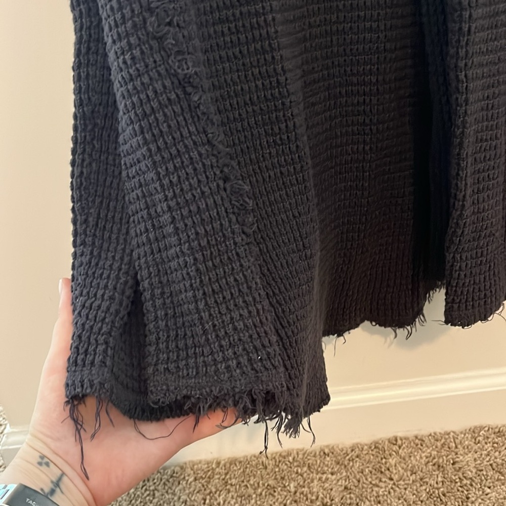 Free people cold shoulder waffle sweater - Picture 5 of 5